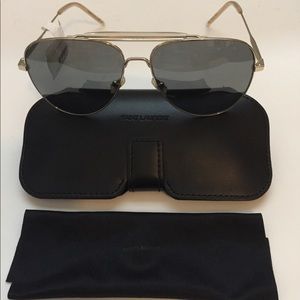 Saint Laurent SL85 009 Aviator Sunglasses Unisex.